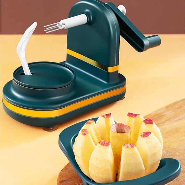 Herramientas de frutas y verduras Maunal Apples Peeler Slicer con Corer Pear Manivela Giratoria Cocina Peeling Machine Gadgets 230729