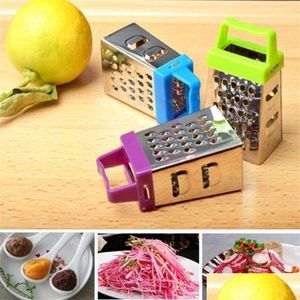 Outils de fruits et légumes Mini rabot à quatre côtés Outil de cuisine Râpe à fromage au citron en acier inoxydable Éplucheur Trancheuse Gadgets Chopper Drop Deliver Dhkkq