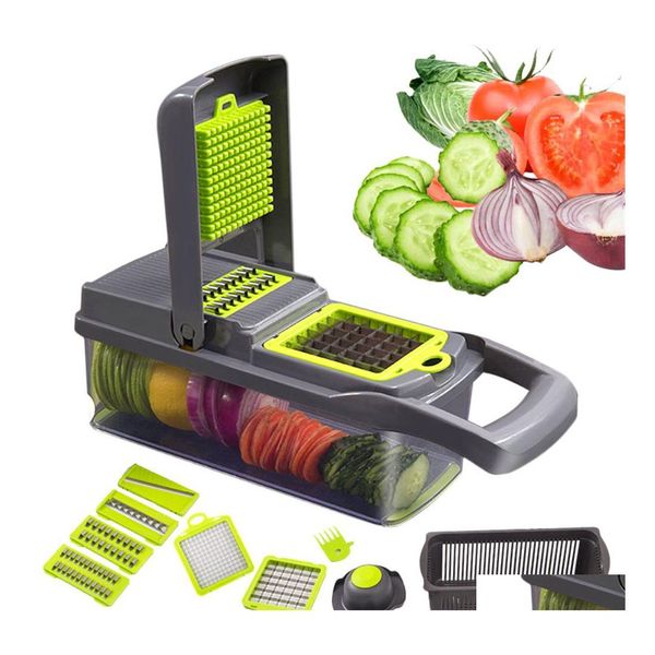 Fruits Légumes Outils Mtifunction Cutter Lame En Acier Trancheuse De Pommes De Terre Éplucheur Lames De Découpe Carotte Râpe À Fromage Chopper Cuisine Gadge Dhzsv