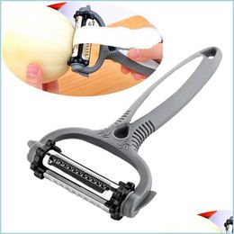 Fruitgroentegereedschap mtifunctioneel 360 graden roterende wortel aardappel peeler meloen gadget groentefruit raap sliceur snijder keuken dhhky dhhky