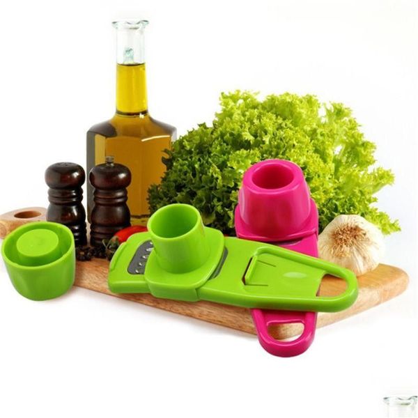 Fruits Légumes Outils Mtifonctionnels Gingembre Ail Presse Broyage Râpe Planer Trancheuse Mini Cutter Cuisine Cuisine Gadgets Ustensiles Dhljo