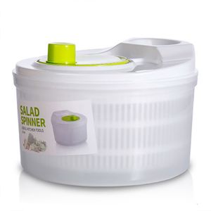 Fruit Groente Gereedschap Multifunctionele 5L Plantaardige dehydrator Salade Spin Droge Afvoer Water Rotary Groenten Wasbak Roteren om Handen WH0324 te beschermen