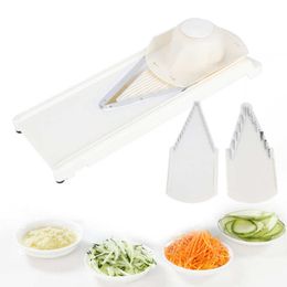 Herramientas de frutas y verduras Cortador de rodajas de rallador en forma de V para el hogar multifuncional con protector de manos Herramientas de verduras Accesorios para herramientas de cocina 230511