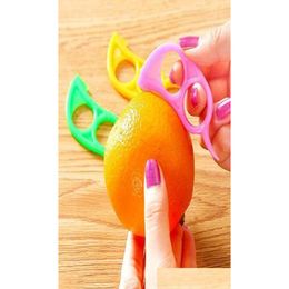 Инструменты для фруктов и овощей Овощечистка для апельсинов Пластиковая ломтик для лимона ярких цветов Зестеры 25 см 75 см Нож для цитрусовых Резак для зачистки ножей4724281 D Dhmhb