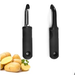 Fruit Groente Gereedschap Dunschiller Ergonomische handgreep Schilmachines RVS Draaibare messen Schilmes Voor Aardappel Appel Wortel Komkommer Kitch Dhqhp