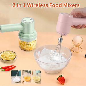 Fruit Groente Gereedschap Draagbare blender Mixer Keukengereedschap Handmixer Elektrische keukenmachines Set Melkopschuimer Eierklopper Taart bakken Kneden Mixer 231110