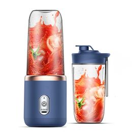 Herramientas de frutas y verduras exprimidor portátil licuadora 300 ml exprimidor de frutas eléctrico carga USB limón naranja fruta jugo taza batido licuadora máquina 231021