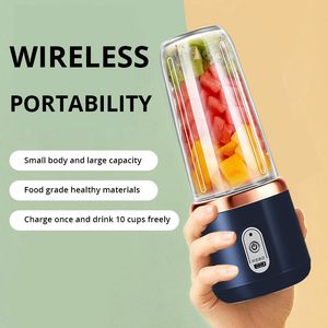 Frutas Herramientas Vegetales Portátil Pequeño Exprimidor Eléctrico Cuchilla de Acero Inoxidable Exprimidor Taza Exprimidor de Frutas Batido Automático Licuadora Herramienta de Cocina 230719