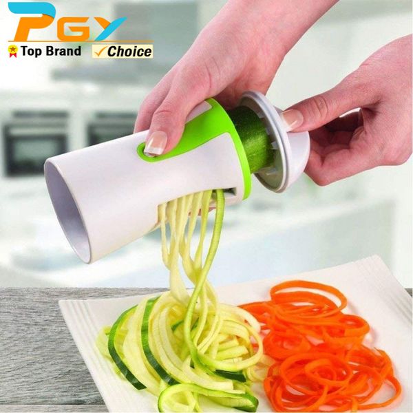 Fruits Légumes Outils Portable Spiralizer Légumes Trancheuse De Poche Spiralizer Éplucheur En Acier Inoxydable Spirale Trancheuse pour Pommes De Terre Courgettes Spaghetti 230831