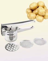 Herramientas de vegetales de frutas Masher y Ricer Manual Juicer Press Press Baby Food Supplement Machine Cocina multifuncional CF7654348