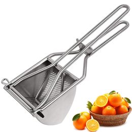 Outils de fruits et légumes Presse-purée en acier inoxydable robuste et outil de cuisine Appuyez sur la purée pour une purée de pommes de terre parfaite 230721