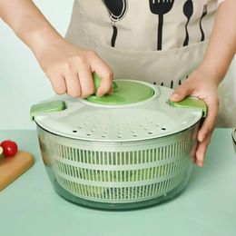 Fruits Légumes Outils Essoreuse à salade Manuel Lavage en plastique Séchage Légumes à feuilles Laitue Verts Déshydrateur de feuilles Accessoires de cuisine Gadgets pour la maison 231026