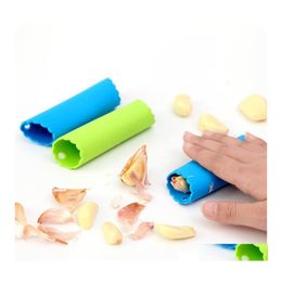 Herramientas de frutas y verduras Sile Peeler de ajo Press Cooking Kitchen Peeling Convenience Tool Trituradora Utensilios Accesorios para alimentos Drop Del Dhqyy