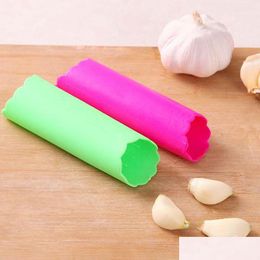 Fruits Légumes Outils Sile Ail Éplucheur Presse Cuisson Cuisine Peeling Commodité Outil Broyeur Ustensiles Alimentaire Accessoires Dh0165 D Dhshz