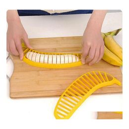 Fruitgroentegereedschap spot groothandel keukengadgets slicer banaan artefact mes drop levering home tuin eetbar otd2u