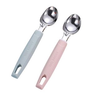 Outils de légumes de fruits Outil de cuillère à crème glacée en acier inoxydable Poignée anti-ze confortable Cuillère à glace Piles Gelatos Yaourt glacé Wate Otvv7