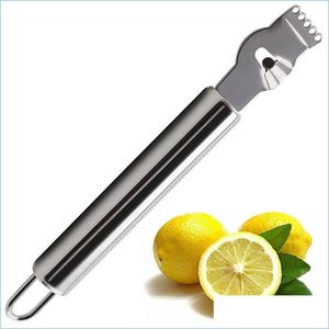 Fruitgroentegereedschap roestvrijstalen citroenschilders oranje citrus Zester fruit peeler keukengadgets mtifunction faters drop deliv dhoum