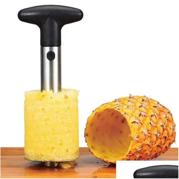 Fruits Légumes Outils En Acier Inoxydable Ananas Éplucheur Coupeur Trancheur Carottier Peel Core Couteau Gadget Cuisine Fournitures Drop Livraison H Dh6Qp