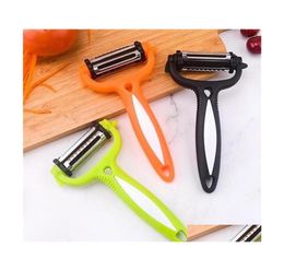 Outils de légumes de fruits en acier inoxydable Rotary Petato Peeler Cutter Cuisine 559 R2 Drop Livraison Home Garden Dining Bar DHG9M7679455