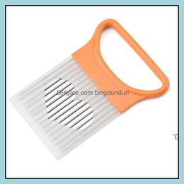 Fruitgroentegereedschap tomaten shredders slicer uien snijhulpgids slicers snijder veilige vork keukengerei accessoires rre12422 dr ots7s