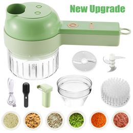 Herramientas de frutas y verduras Picadora de alimentos eléctrica mejorada Picadora de verduras Cortadora de verduras Trituradora de ajo Picadora de carne Máquina Peeler Herramientas de cocina 230328