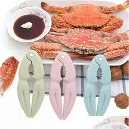 Outils de légumes de fruits ups 4 couleurs créatives peeling noix noix clip homard crabe biscuit gadgets de cuisine de fruits de mer rose bleu gr dhbjw