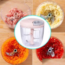 Fruit Groente Gereedschap Vktech Mtifunction Handmatige Vleesmolen Chopper Mixer Shredder Moerrasp Keuken Gadgets Benodigdheden Drop C1111 Dhb6M