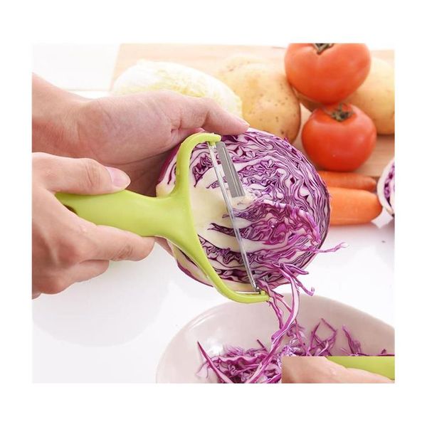 Fruits Légumes Outils Large Mtifunctional Râpe À Chou Éplucheur De Pommes De Terre Gadgets De Cuisine Accessoires Trancheuse Coupe-Salade Oignon Choppe Dhls3