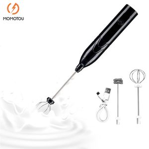 Fruit Groente Gereedschap Draadloze Melkopschuimers Elektrische Handheld Blender Met USB Elektrisch Mini Koffiezetapparaat Garde Mixer Voor Koffie Cappuccino Cream 230712