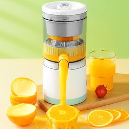 Fruitgroentegereedschap Draadloze langzame sappers oranje citroen USB elektrische sapers extractor draagbare squeezer druk voor huis 74V 230522