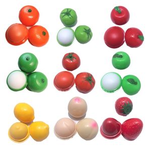 Bálsamo labial hidratante de frutas, brillo labial de manzana, potenciador de Color, planta Natural, esfera orgánica, pomada, bola, bálsamo labial embellecedor
