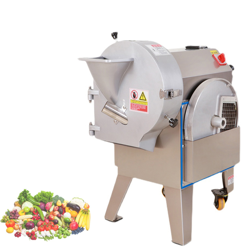 Frukter grönsaker Strawberry Dicing Machine Vegetabiliska skivor Strimlar Dicing Machine Multifunktionell grönsaksskärmaskin