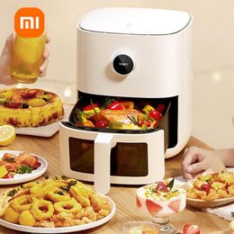 Fryers 2022 Nowa Oryginalna Xiaomi Mijia Smart Air Frytownica Pro 4l Ekran Oled Okno Bezolejowe Piekarnik 360 ° PIEZENIE MIJIA App Contr