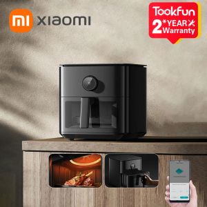 Friteuse 2023 Xiaomi Mijia Smart Air Fryers 6.5L Tedere Roast MAF09 1800W 24H Reservering Keukenapparatuur Grote capaciteit Friteuten Ovens