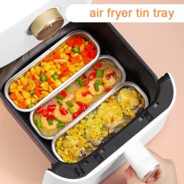 Frituur 5 van de weg wegwerp BBQ PANS ALUMINIUM FOIL AIR FRYER BAKKASTBAK TIN FOL FOL PANS DOOS GRILINGLADE VOOR AIR FRYER KEUKEN ACCESSOCIOEN