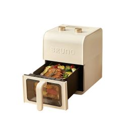 Fryers Bruno Air Fry Fry Home Visual Electric Freh Fry Fry Integrated New 5L High Capacle Air Fryers Oven Bzkkz08 Freeshipping