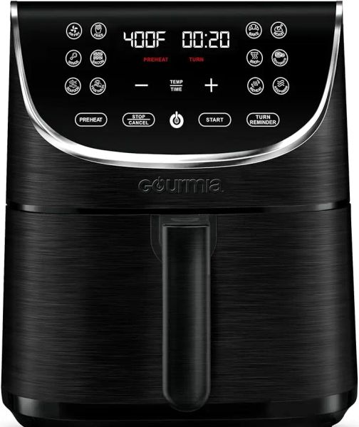 Fryers Gourmia Air Fryer Four Affichage numérique 7 Quart Grand Airfryer Cuiseur 12 Touch Cooking Presets, XL Air Fryer Basket 1700W Power