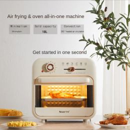 Friteuse Home Appliance Nieuwe Air Fryer Oven Allinone 18L Huishouden Nieuwe kleine multifunctioneel intelligente elektrische oven elektrisch friteuse