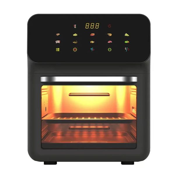 Fryers Max 2400W Oven Oven Mome Momening Air Fryer multifonction Contrôle tactile à 3 couches Cuisine à cuisson à vapeur Fryer Deep Fryer