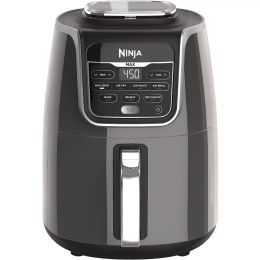 Fryers Ninja AF161 Max XL Air Air Fryer qui cuit, Crips, Rotions, Coores, réchauffe et déshydrate, avec une capacité de 5,5 litres, un brillant élevé