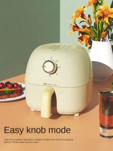 Friteuse Pandajojo Mini Air Fryer 2L Home Dormitory Lowpower Oven Volledig automatisch Oilfree elektrisch frituren in één vliegvelmachine