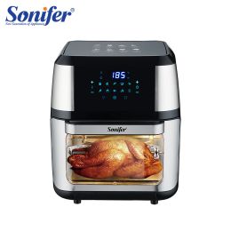 Friteuse Smart Air Fryer 12L Zonder olie met LED Touchscreen Electric Deep Fyer Oven Nit -Stick Basket Keuken Kook Sonifer