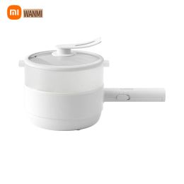 Friteuse Xiaomi Wanmi Multifunctionele elektrische kookpot 1.5L Huishoudelijke noedels Elektrische Cooker Kleine keuken Elektrische hot Pot