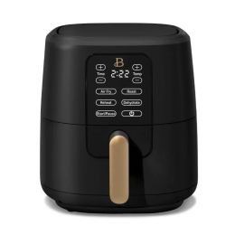 Fryers Zaoxi 6 Quart Screen Air Fryer, Black Sesame by Drew Barrymore