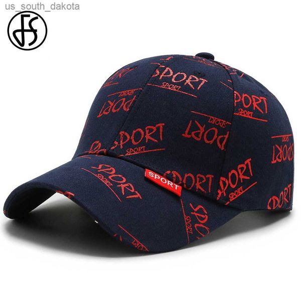 FS 2023 Lettre À La Mode Graffiti Casquette De Baseball Pour Hommes Femmes Marine Rouge D'été Streetwear Visage Cap Snapback Hip Hop Papa Chapeau Casquette L230523