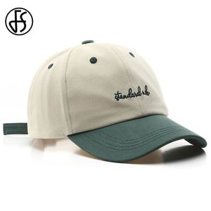 FS – casquette de Baseball verte pour hommes et femmes, marque en coton, casquette de camionneur élégante, Streetwear Hip Hop, chapeau de papa Gorras Para Hombres 240103