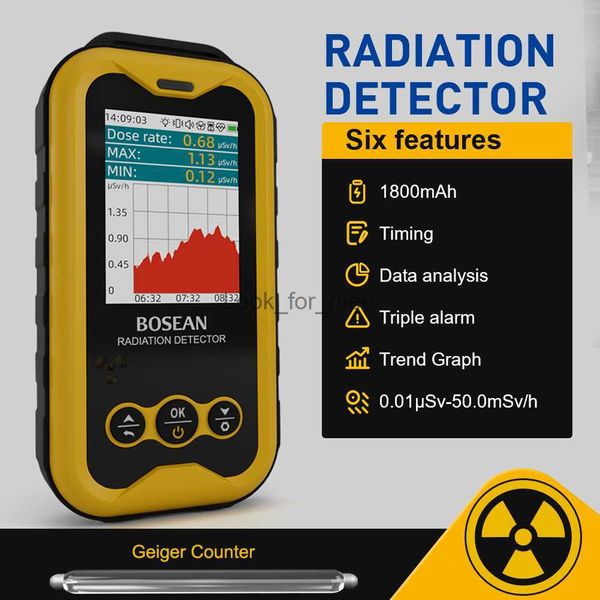FS5000 Geiger Compteur Détecteur de rayonnement nucléaire Rayons X Beta Gamma Radioactivité Moniteur Hôpital PC Tendance Graphique Analyse des données HKD230826