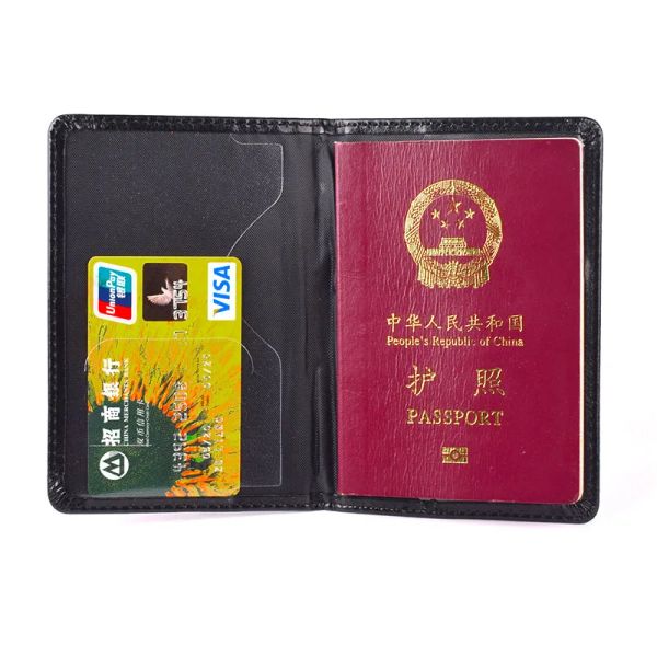 FSB de Russia Passport Holder PU Leather Passeports Couverture des hommes de sécurité fédérale russe Men de voyage Organisateur de passeport de voyage