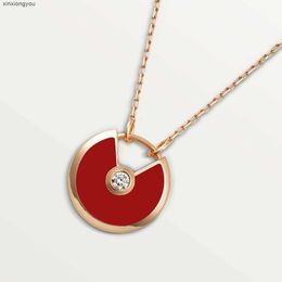 Fsbw Kettingen Designer Amulet Charms Hanger Ketting voor Dames Meisjes Dames 316l Titanium Staal Bruiloft Liefde Sieraden Collares Collier 18k Verguld Natura