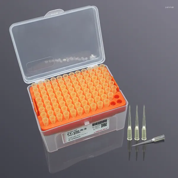 Puntas de FT-100-R-S 100ul con filtro 96 unids/pack embalaje aséptico sin ADNasa y ARNasa